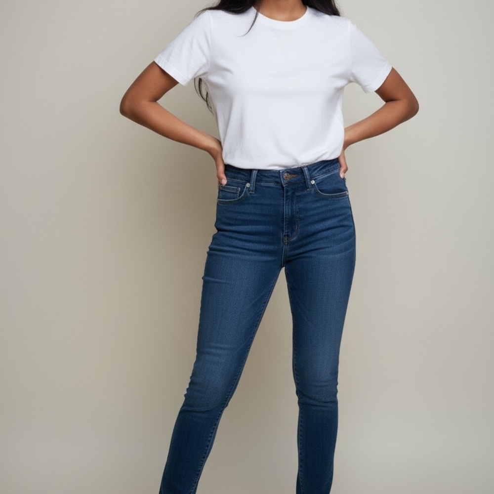American Eagle Outfitters Dark Blue Skinny Jeans
